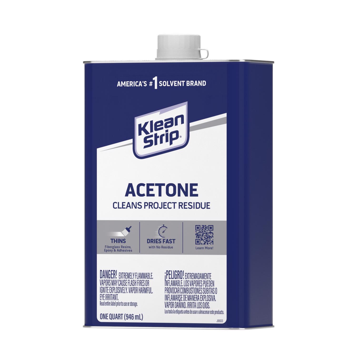 Klean Strip Acetone Solvent 1 qt