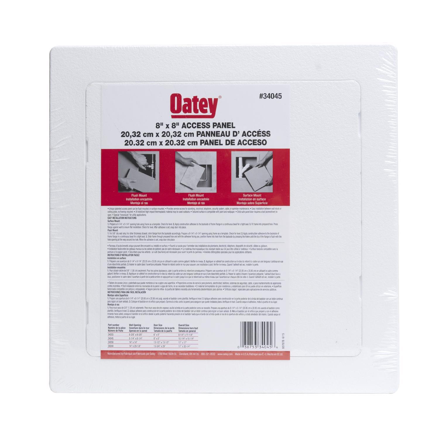 Oatey Snap-In Access Panel with Frame