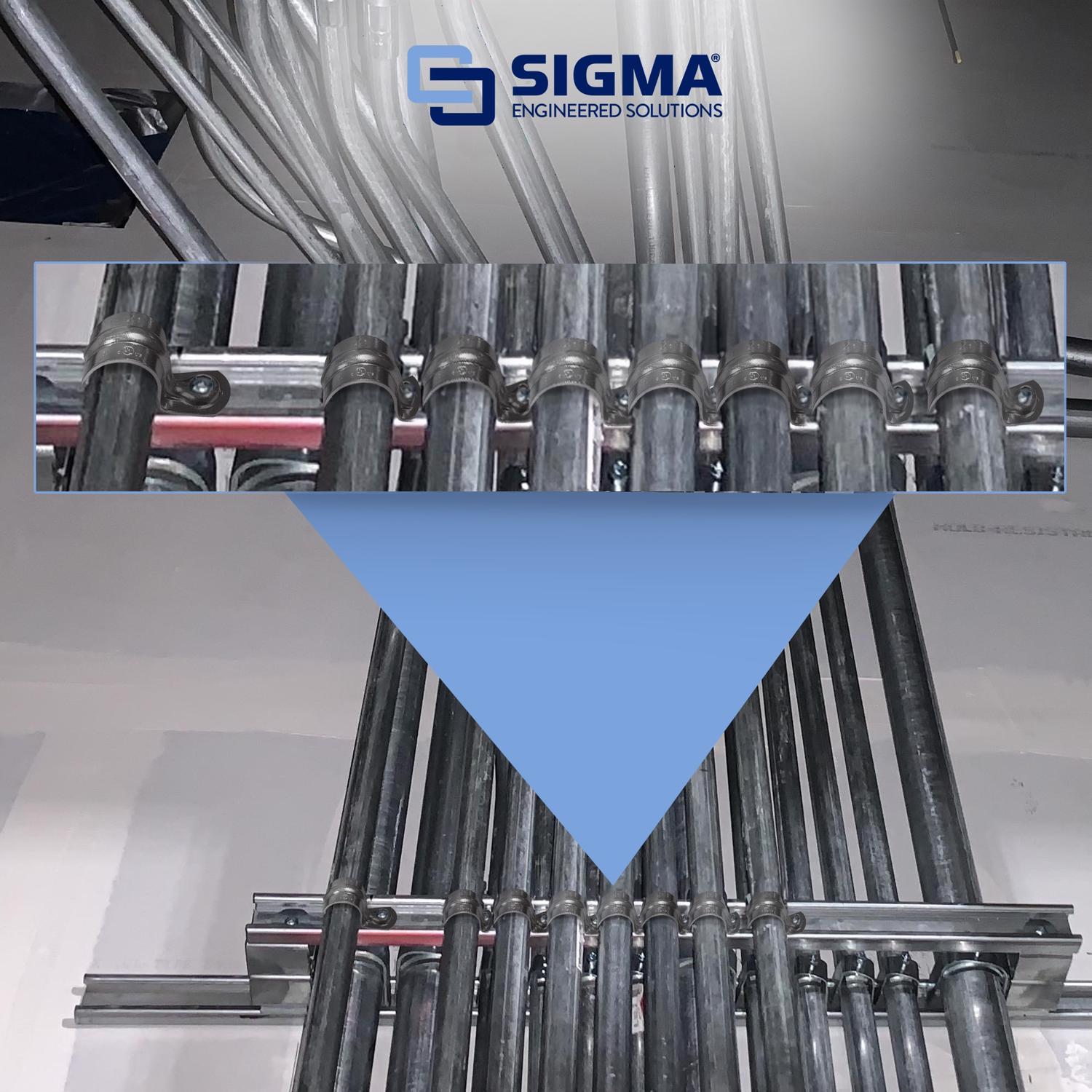 Sigma Engineered Solutions ProConnex 1/2 in. D Zinc-Plated Steel 1 Hole Strap 100 pk