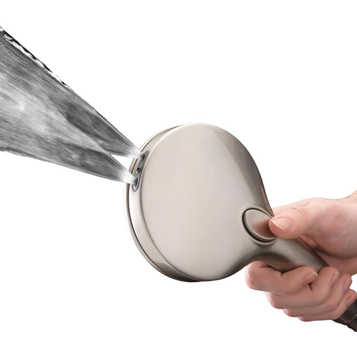 Oakbrook Collection Brushed Nickel ABS Plastic 6 settings Handheld Showerhead 1.8 gpm