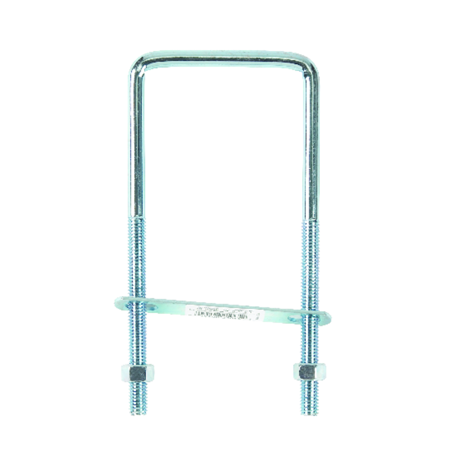 Hampton 3/8 in. X 3 in. W X 7 in. L Coarse Zinc-Plated Steel Square Bend U Bolt