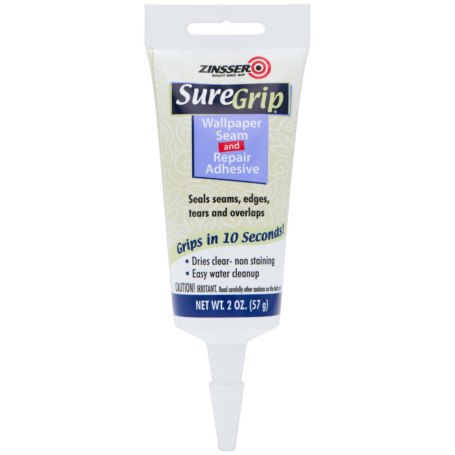 Zinsser SureGrip High Strength Clear Wallpaper Adhesive 2 oz