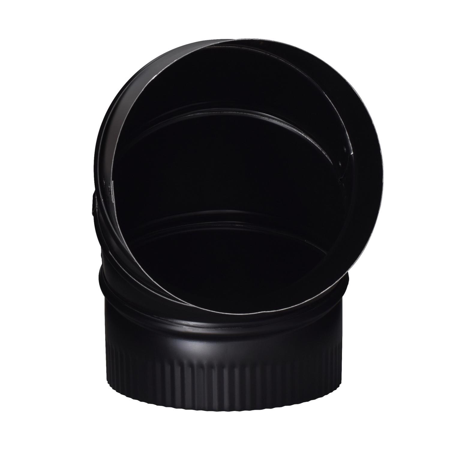 Imperial 6 in. D X 6 in. L Steel Stove Pipe Elbow