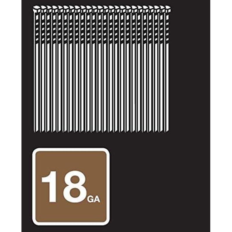 Metabo HPT Brad Nails, 1in. x 18 Gauge, Electro Galvanized, 1000 Count