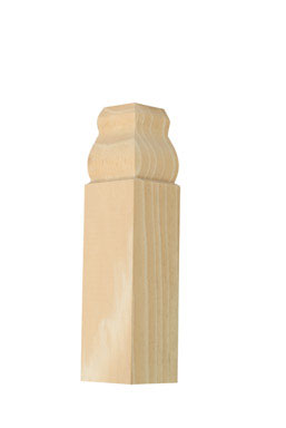 Alexandria Moulding Baseboard Trim Block Pine 4-1/2in. H x 1-1/8in. W x 1in. D