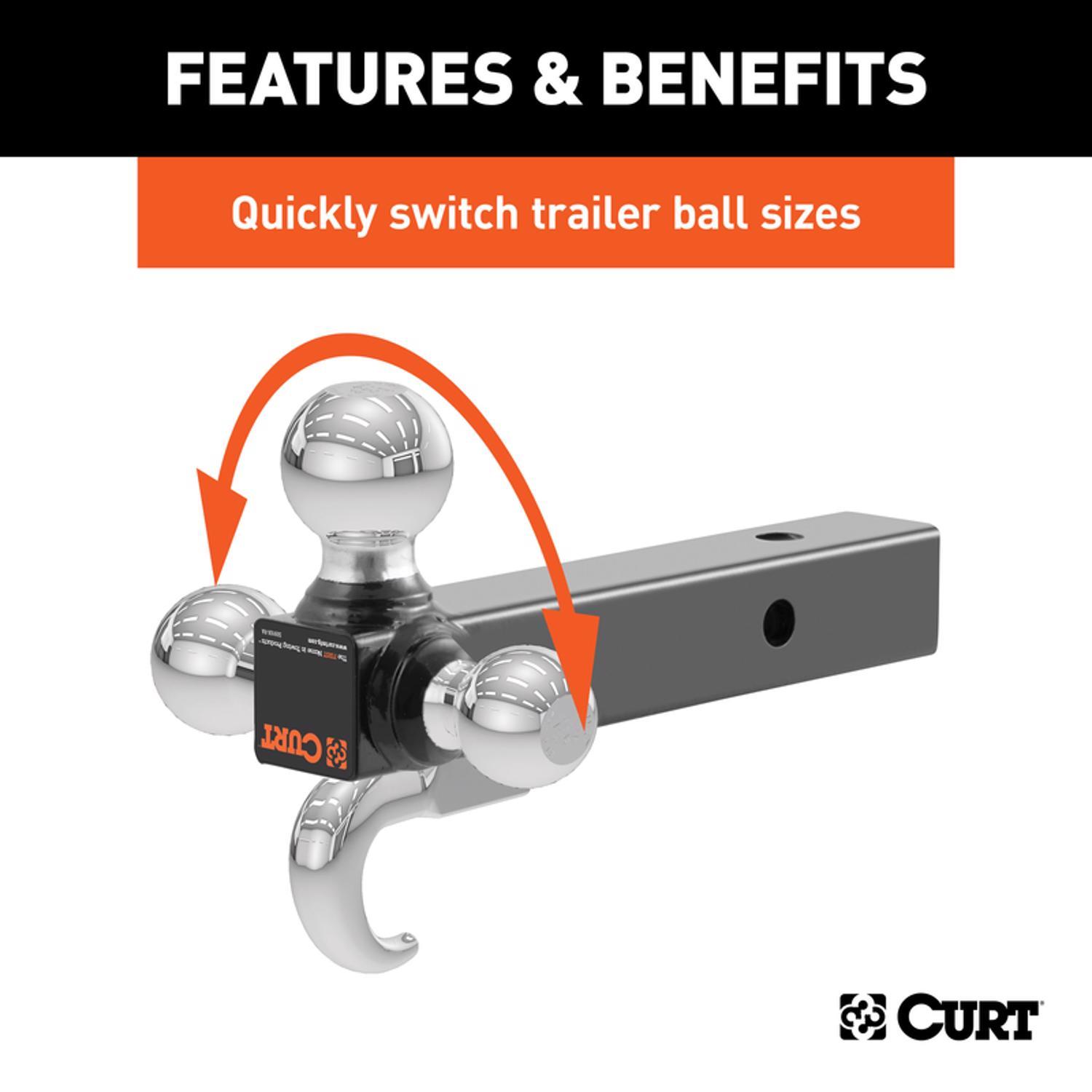 CURT Tri-Ball Mount