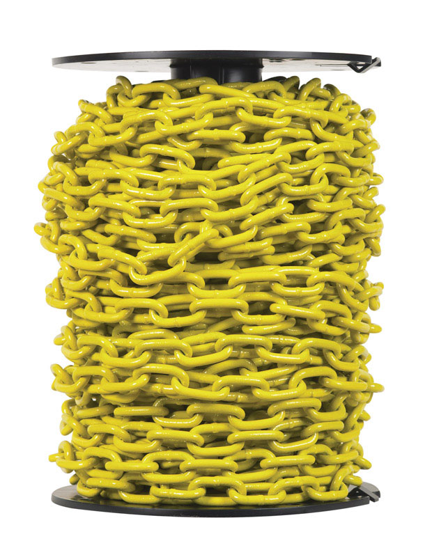 Campbell Chain Single Jack Proof Coil Chain 100 ft. L x 3/16 in. Dia. Yellow Carbon Steel