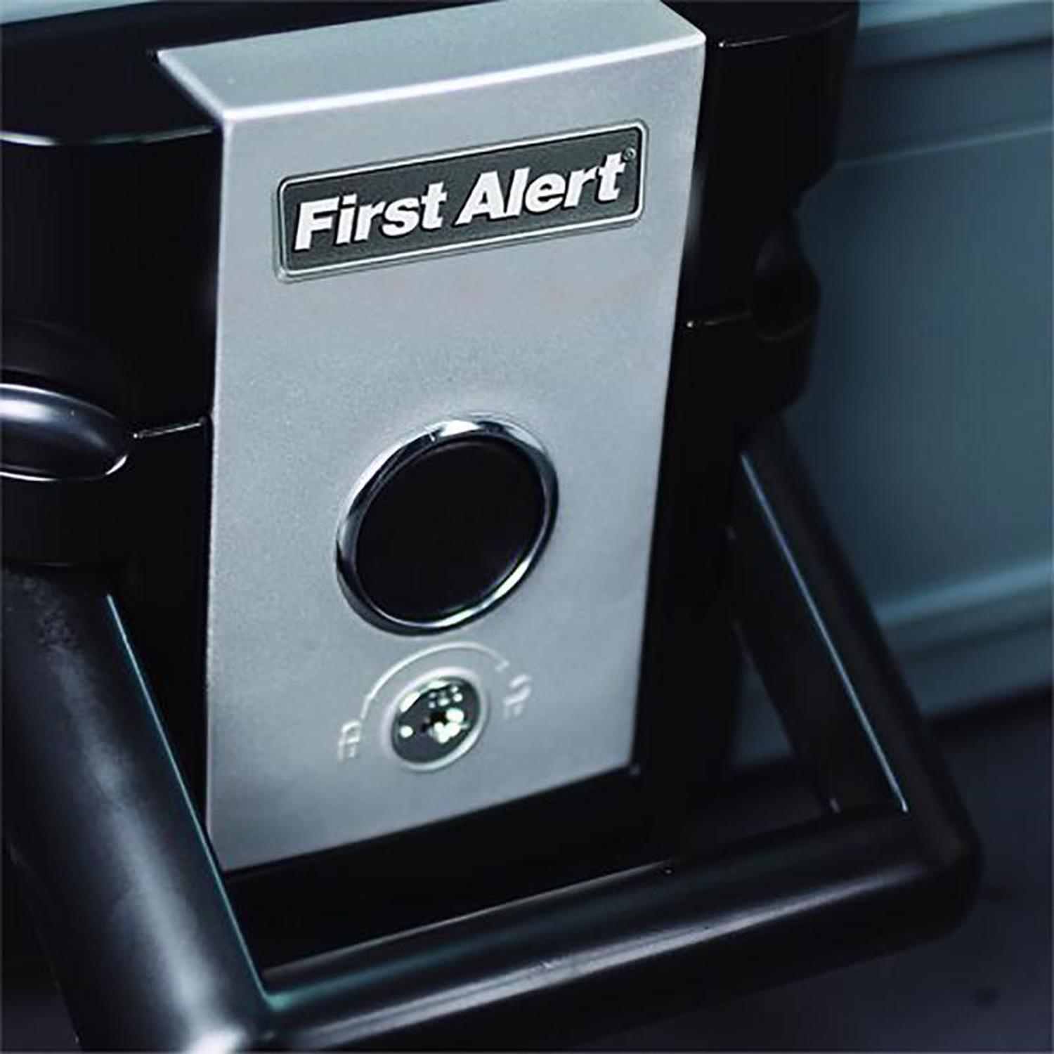 First Alert 0.17 cu ft Key Lock Blue Fire Chest