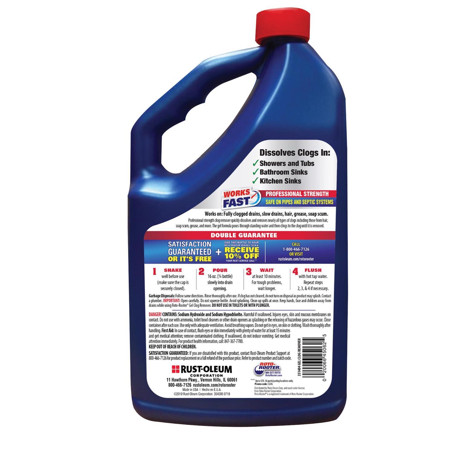 Roto-Rooter Gel Clog Remover 64 oz