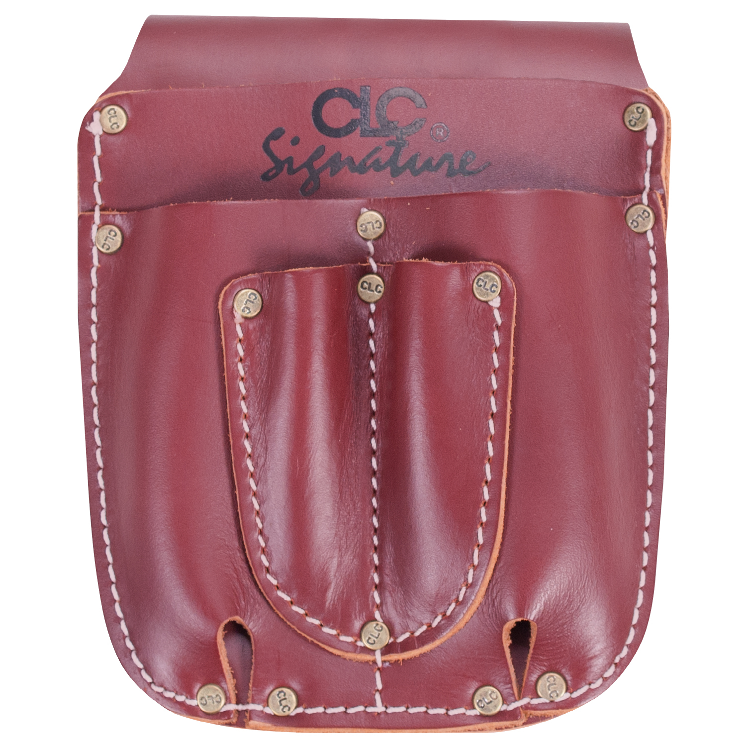 CLC Signature Elite 5 pocket Leather Tool Holder Brown