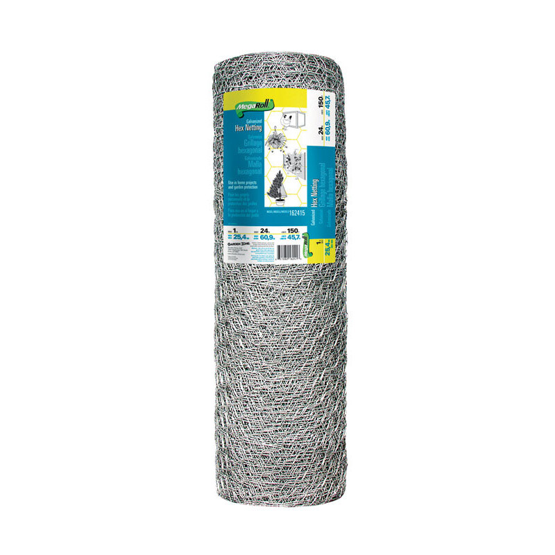 Garden Zone Poultry Netting 24in. H x 150' L 20 Ga. Silver