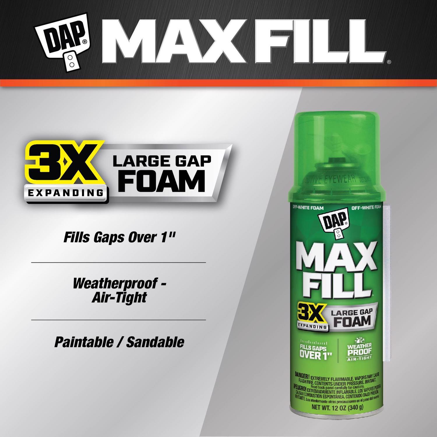 Touch 'n Foam Max Fill Tan Polyurethane Foam Expanding Sealant 12 oz