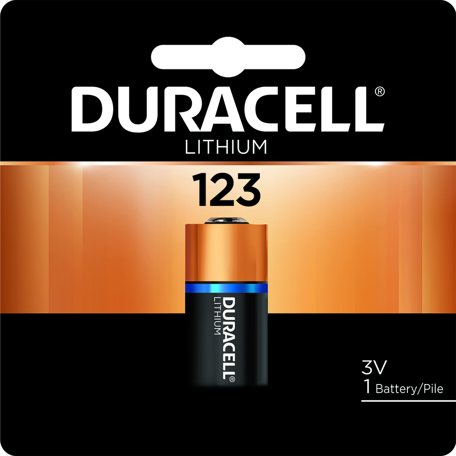 Duracell Lithium 123 3 V 1.4 Ah Camera Battery 1 pk