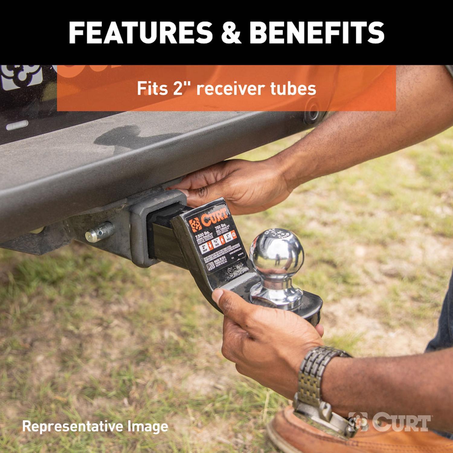 CURT 7500 lb. cap. 2 in. Towing Starter Kit