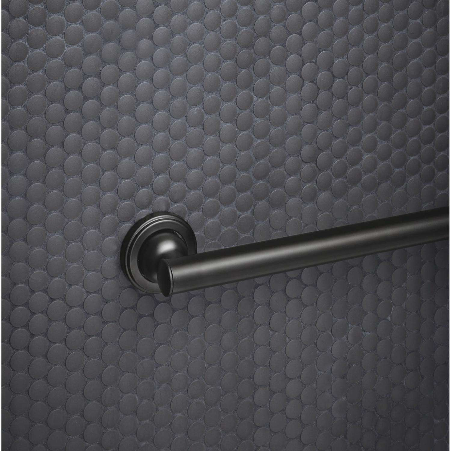 Oakbrook Collection 18 in. L ADA Compliant Stainless Steel Grab Bar Matte Black