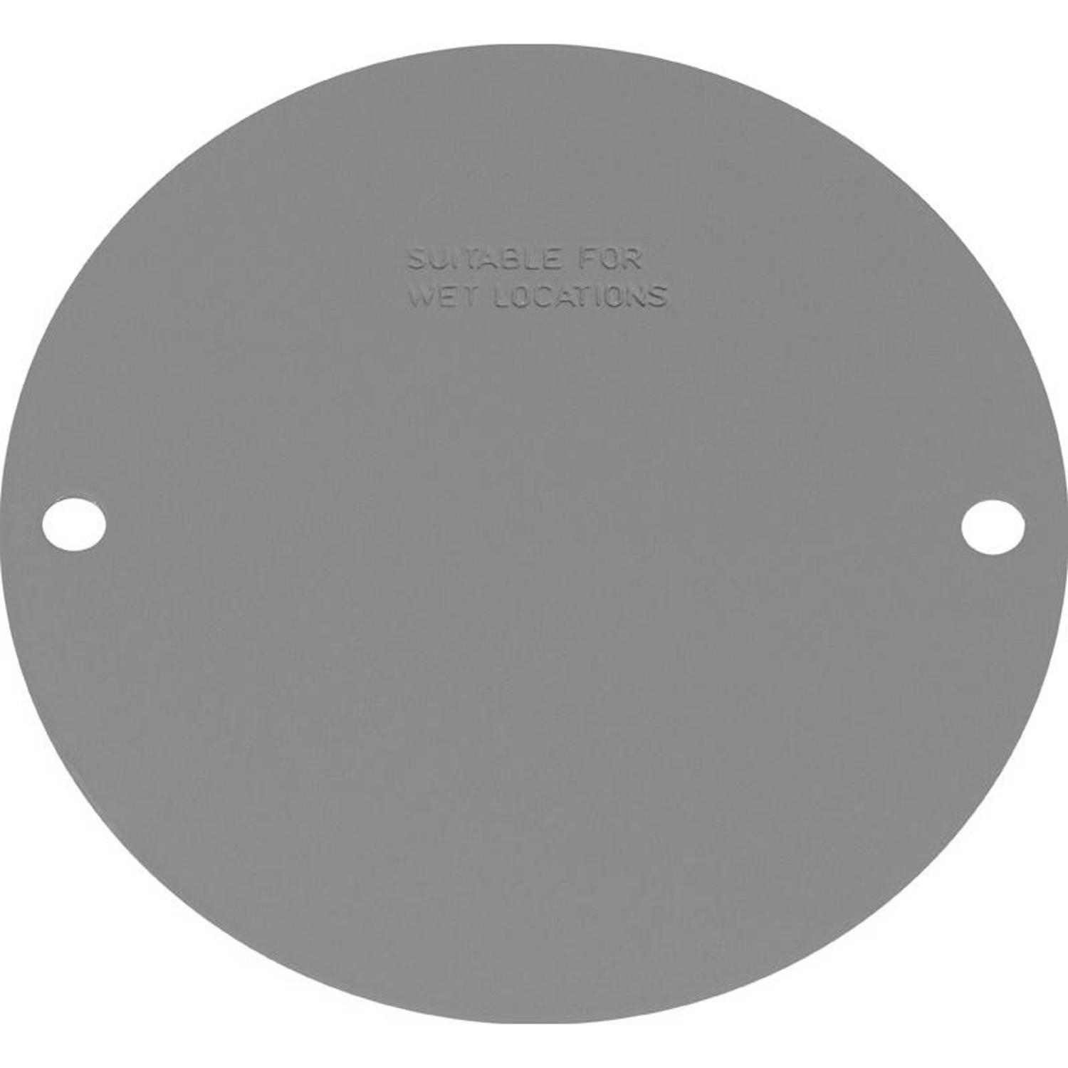 Sigma Engineered Solutions Round Steel 4.13 in. H X 4.13 in. W Flat Box Cover