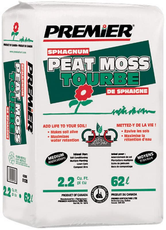 Premier Organic Sphagnum Peat Moss 2.2 ft&sup3;