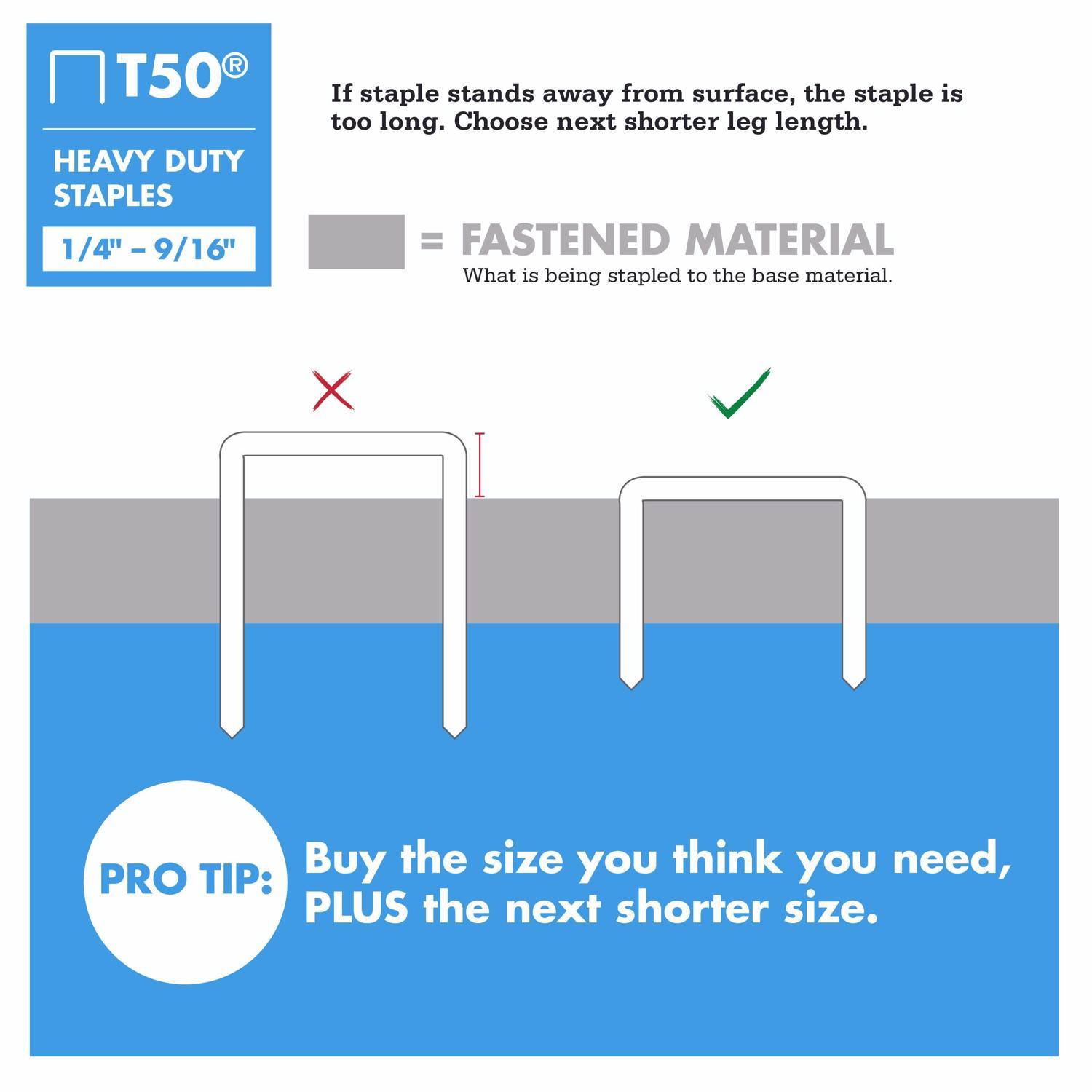 Arrow T50 3/8 in. Heavy Duty Stapler
