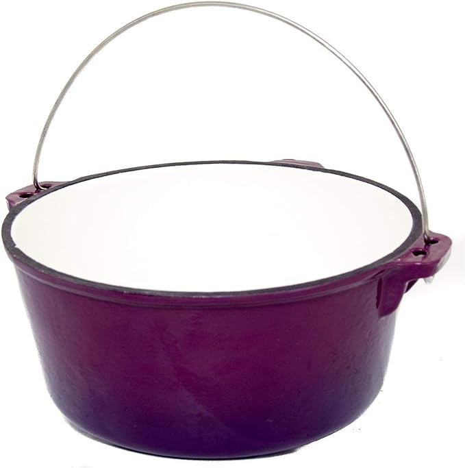 Cajun Classic 16 Qt Purple & Gold Enameled Cast Iron Dutch Oven