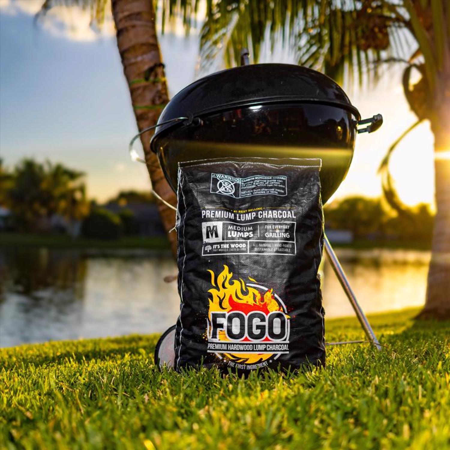 FOGO Premium (Black Bag) All Natural Lump Charcoal 17.6 lb