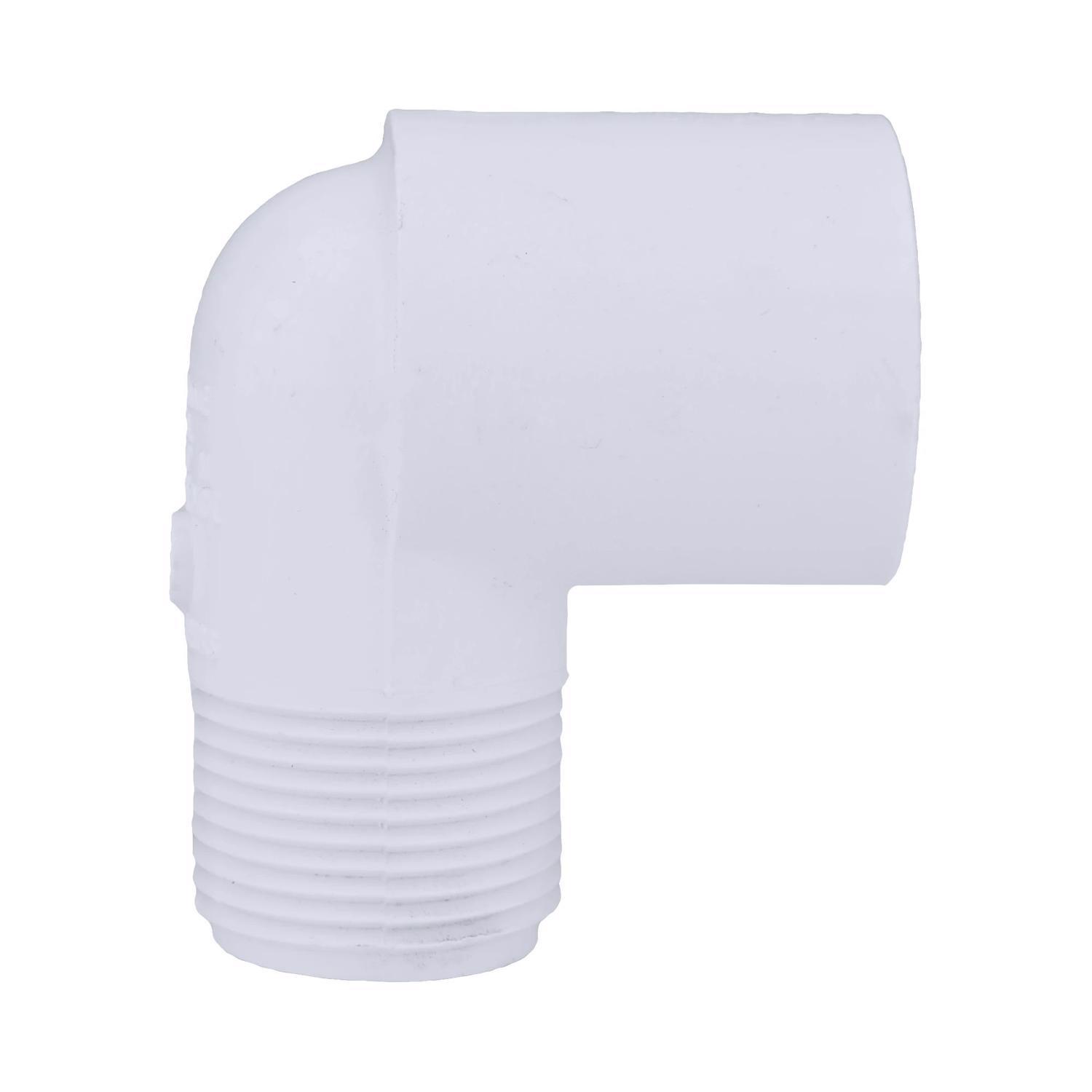 Charlotte Pipe Schedule 40 3/4 in. Slip X 3/4 in. D MPT PVC Street Elbow 1 pk