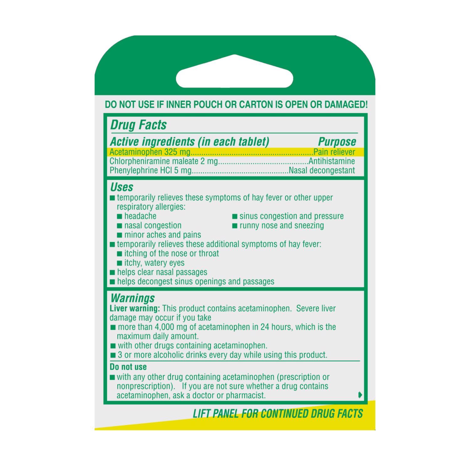Lil' Drug Store Allergy Sinus Relief 6 ct 6 pk