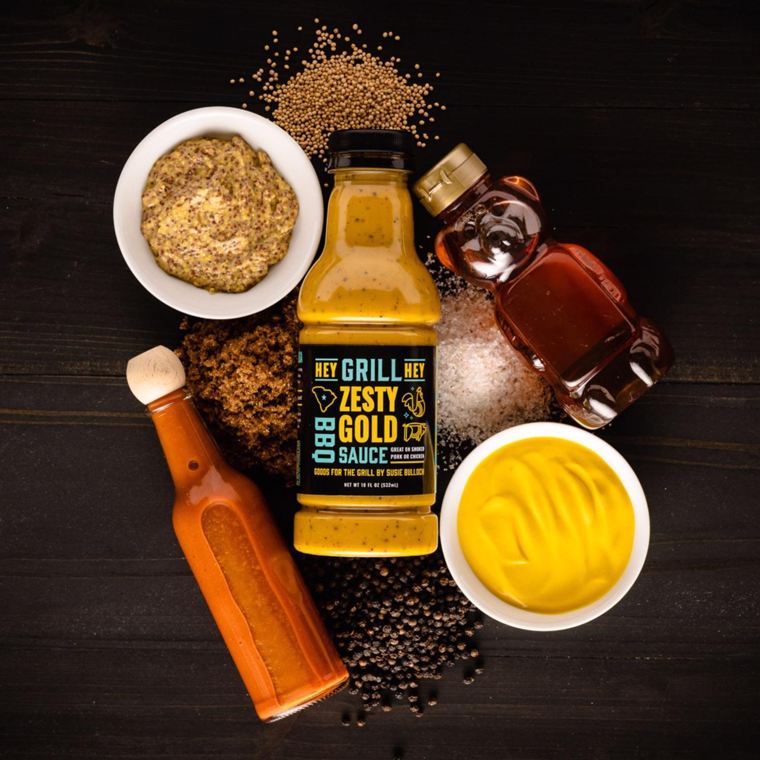 Hey Grill Hey Zesty Gold BBQ Sauce 18 oz