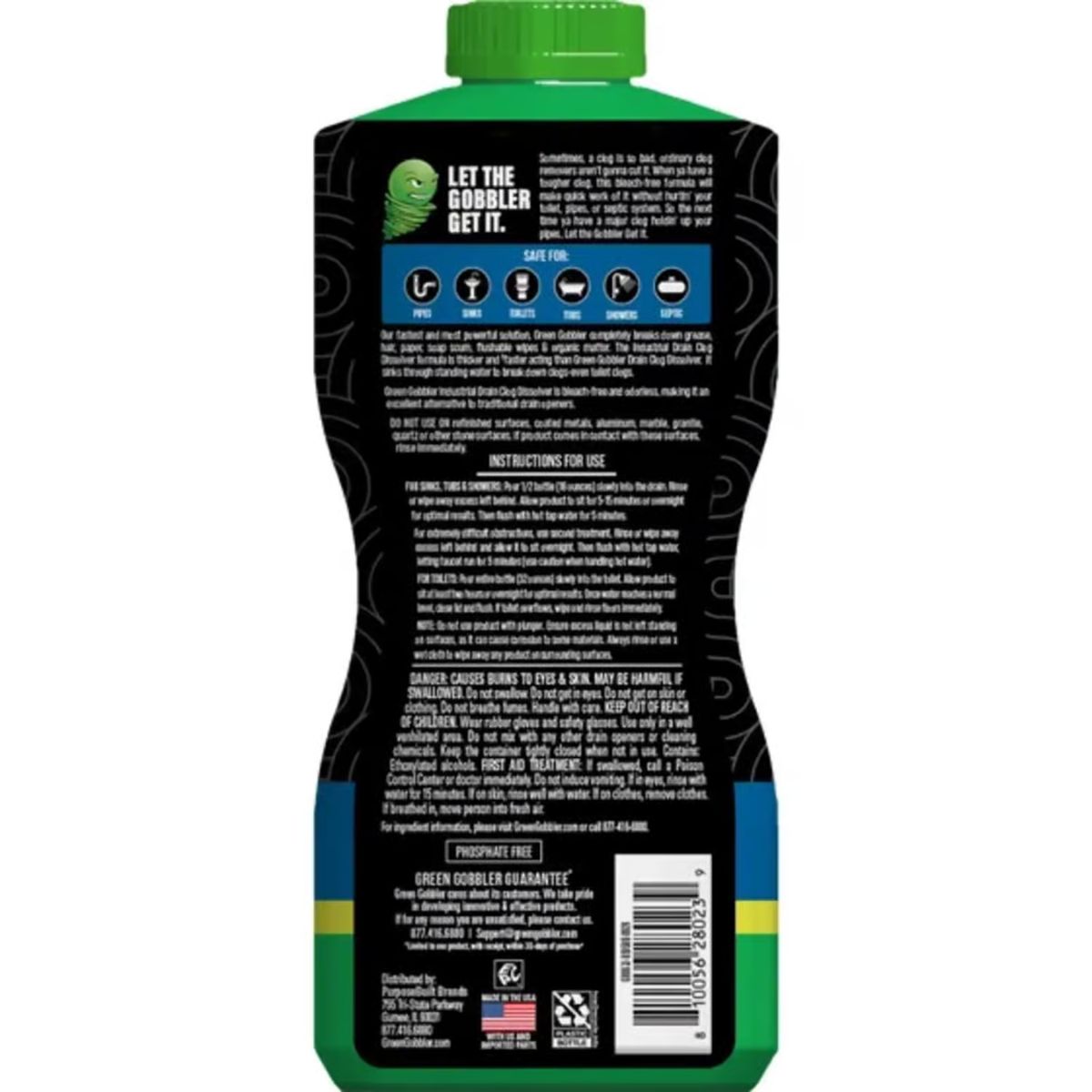 Green Gobbler Liquid Drain Clog Remover 32 fl. oz.