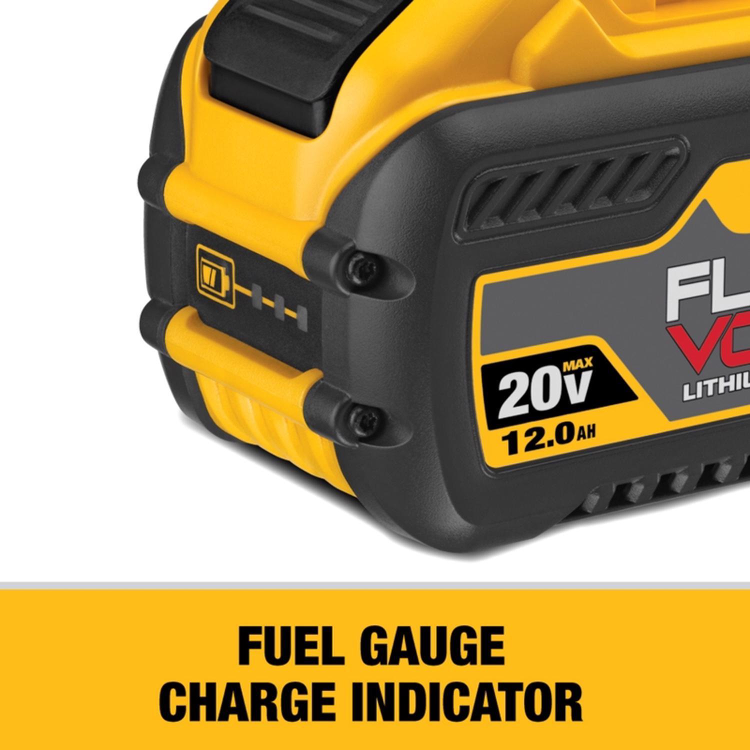 DeWalt 20V-60V MAX FLEXVOLT DCB612 12 Ah Lithium-Ion High Capacity Battery Pack 1 pc