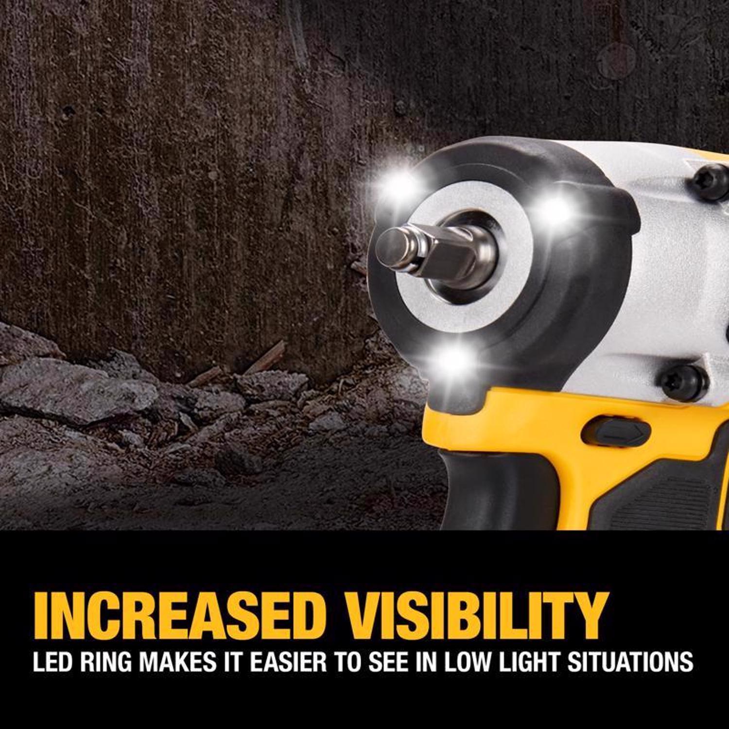 DeWalt 20V MAX ATOMIC 3/8 in. Cordless Brushless Compact Impact Wrench Tool Only