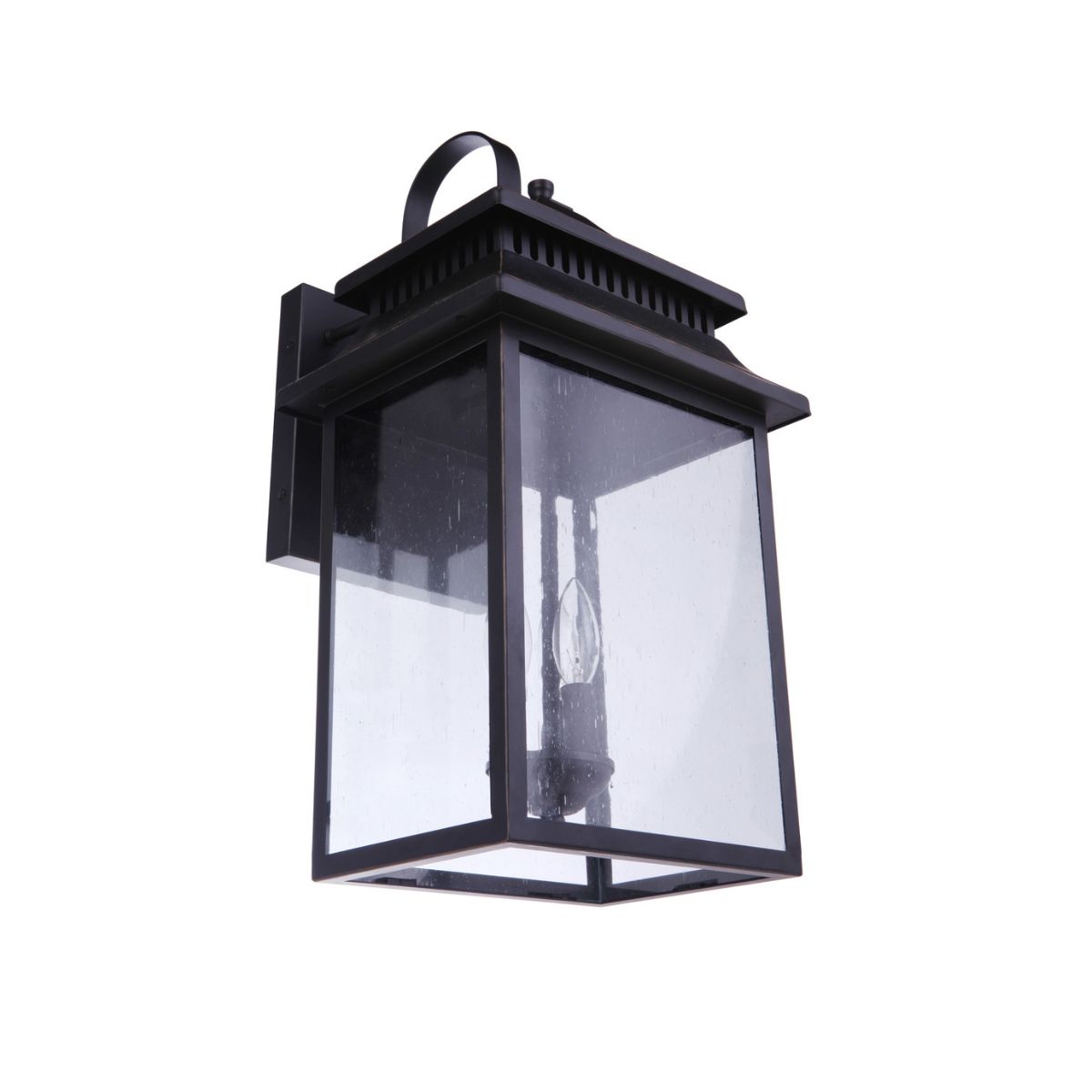 Craftmade Crossbend 3 Light Extra Large Outdoor Wall Lantern in Dark Bronze Gilded