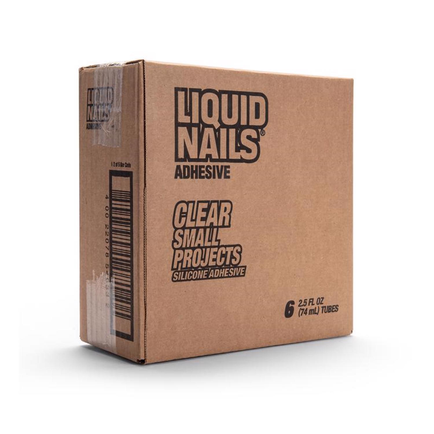 Liquid Nails Clear Small Projects High Strength Silicone Clear Adhesive 2.5 oz