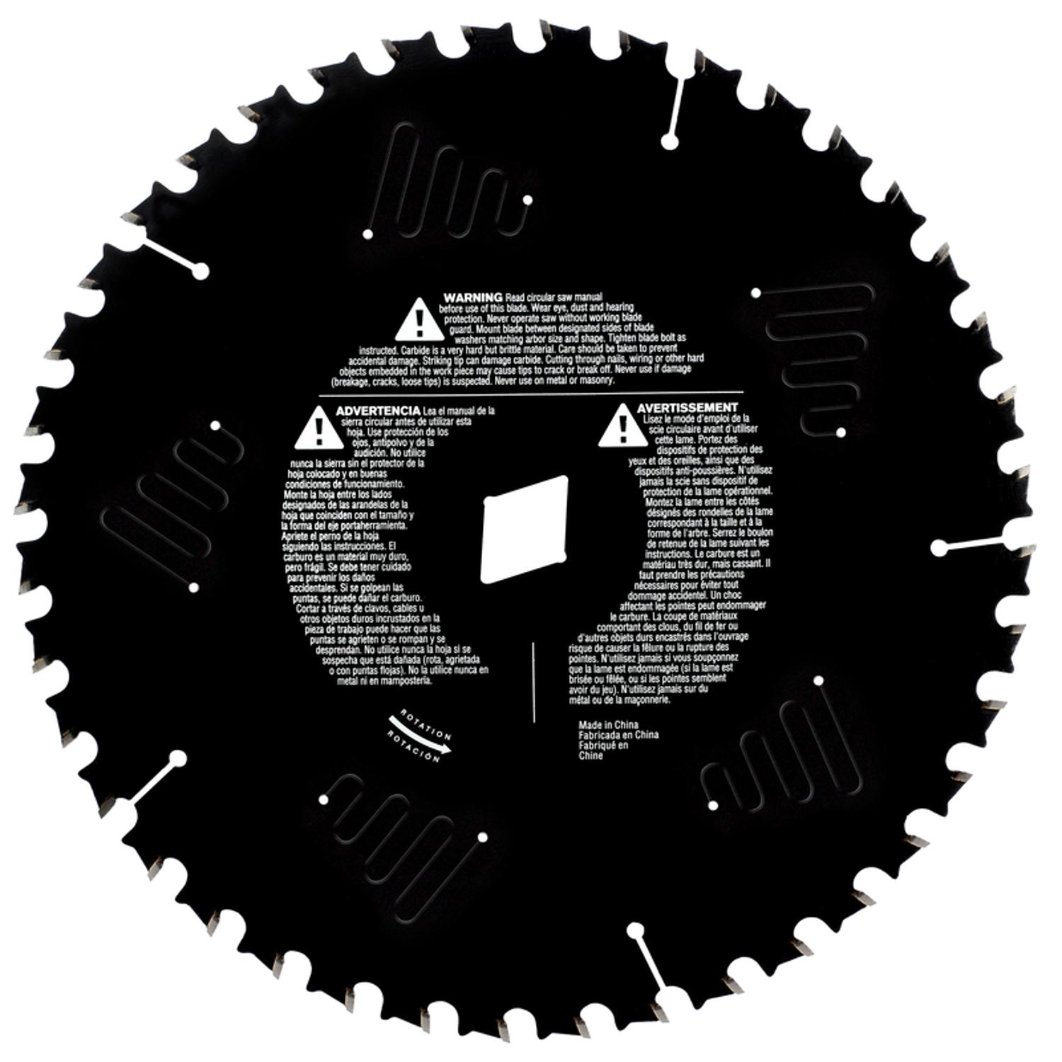 SKIL 10-1/4 in. D X 13/16 in. Carbide Tipped Circular Saw Blade 40 teeth 1 pc