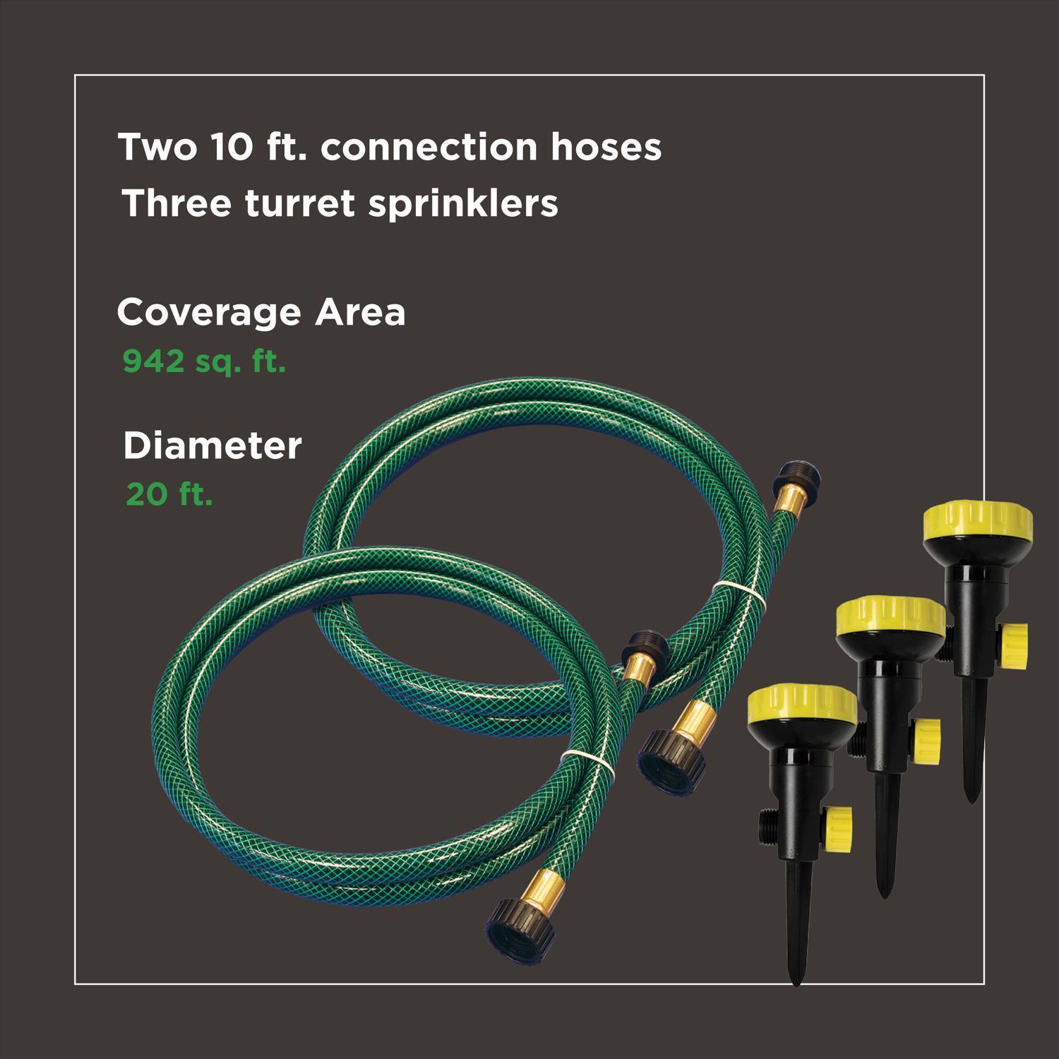 Ace Plastic Spike Base 5-Pattern Sprinkler Watering Kit 800 sq ft 5 pc