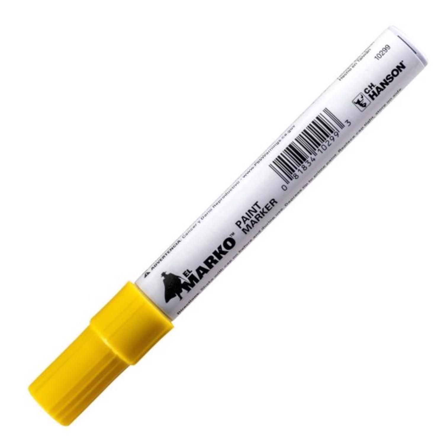 C.H. Hanson El Marko Yellow Valve Tip Paint Marker 1 pk
