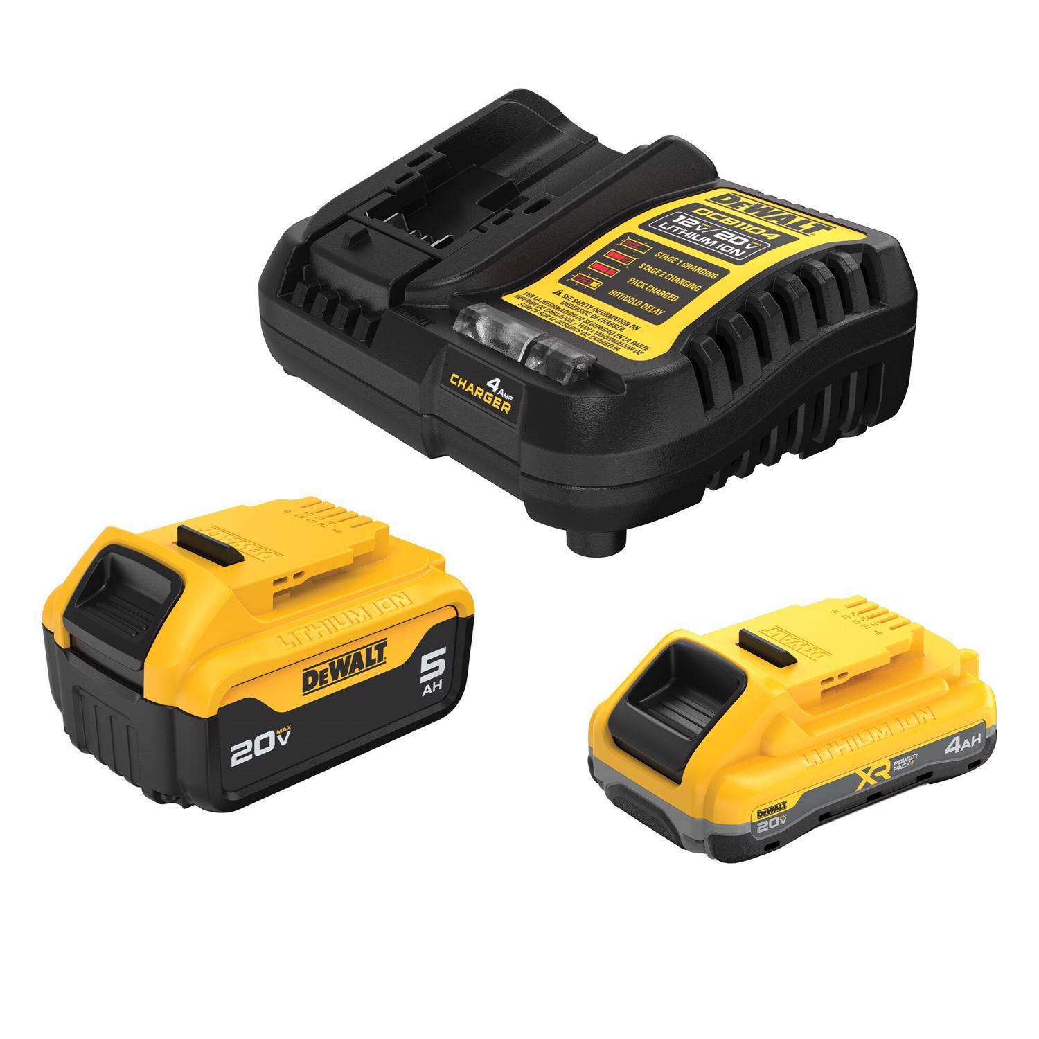 DeWalt 20V MAX DCB245-2C Lithium-Ion 2 Battery and 1 Charger Starter Kit