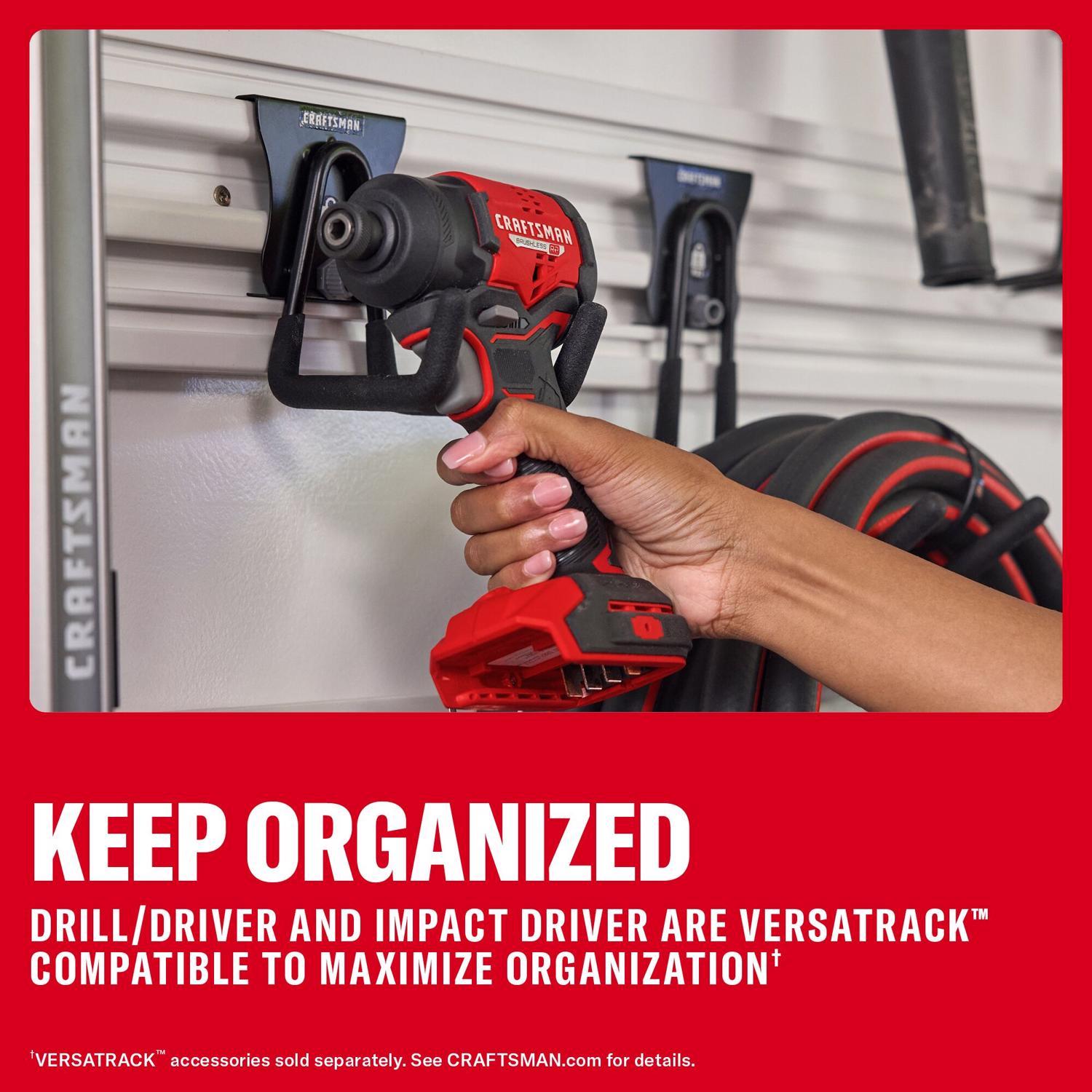 CRAFTSMAN V20 BRUSHLESS RP Cordless Brushless 2 Tool Drill and Impact Driver Kit