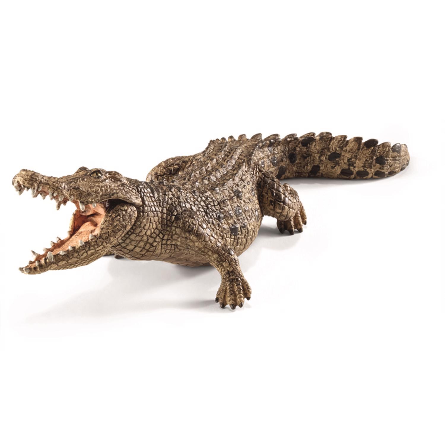 Schleich Wild Life Crocodile Toy Brown