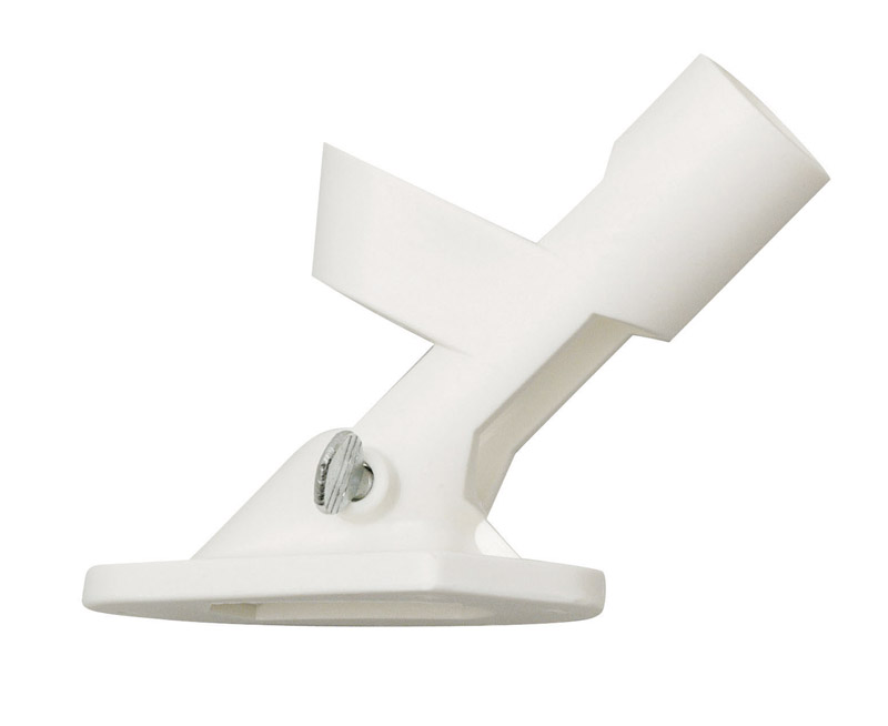 Evergreen 5.5 in. L White Cast Iron Flag Pole Bracket