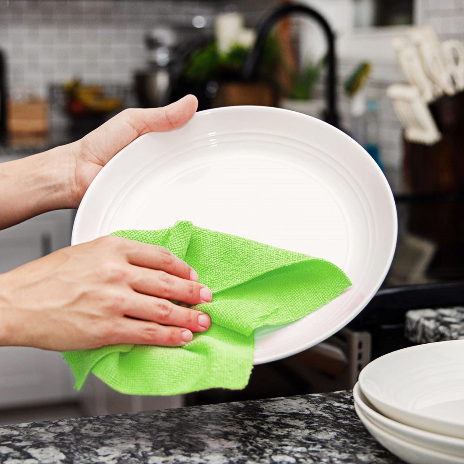 Libman Tear 'N Wipe Microfiber Wiping Cloth 9.4 in. W X 12 in. L 1 Pack