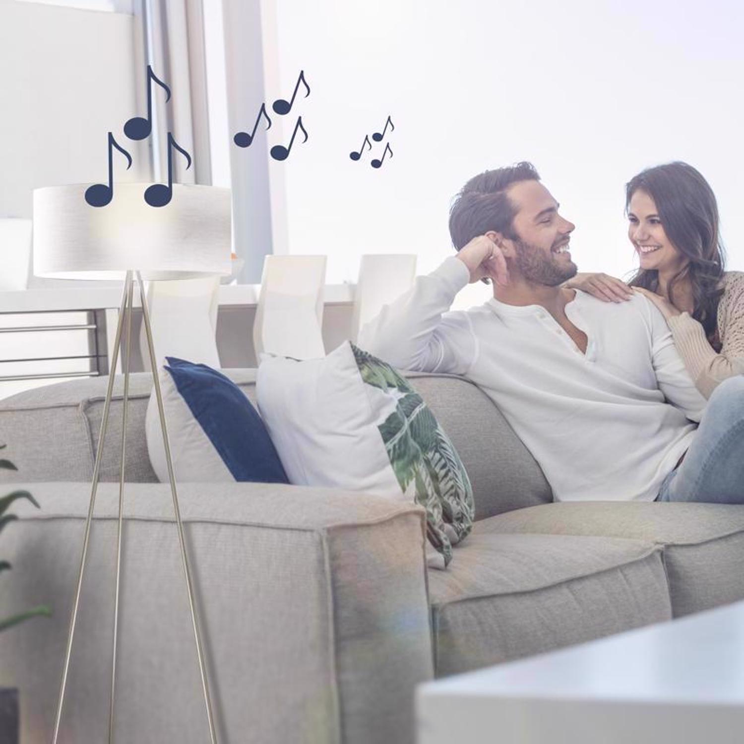 Feit A19 E26 (Medium) LED Speaker Bulb Bright White 60 Watt Equivalence 1 pk