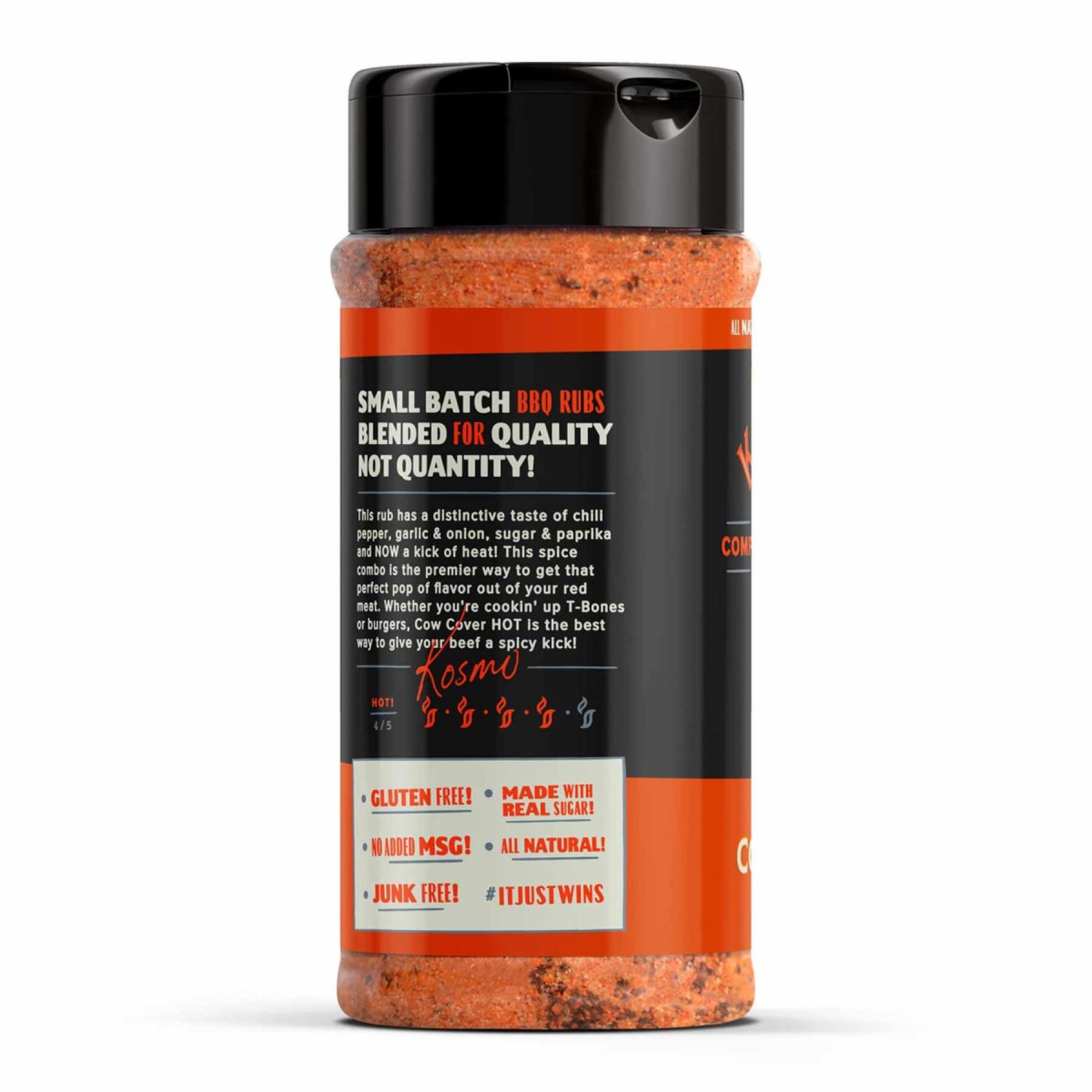 Kosmos Q Cow Cover Hot Dry Rub 10.5 oz