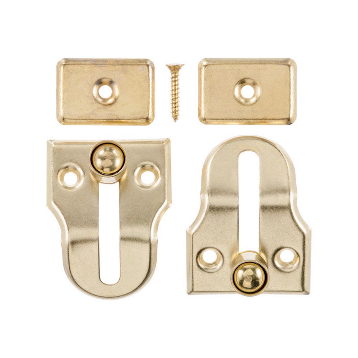 Ace Metallic Brass Window Lock 2 pk