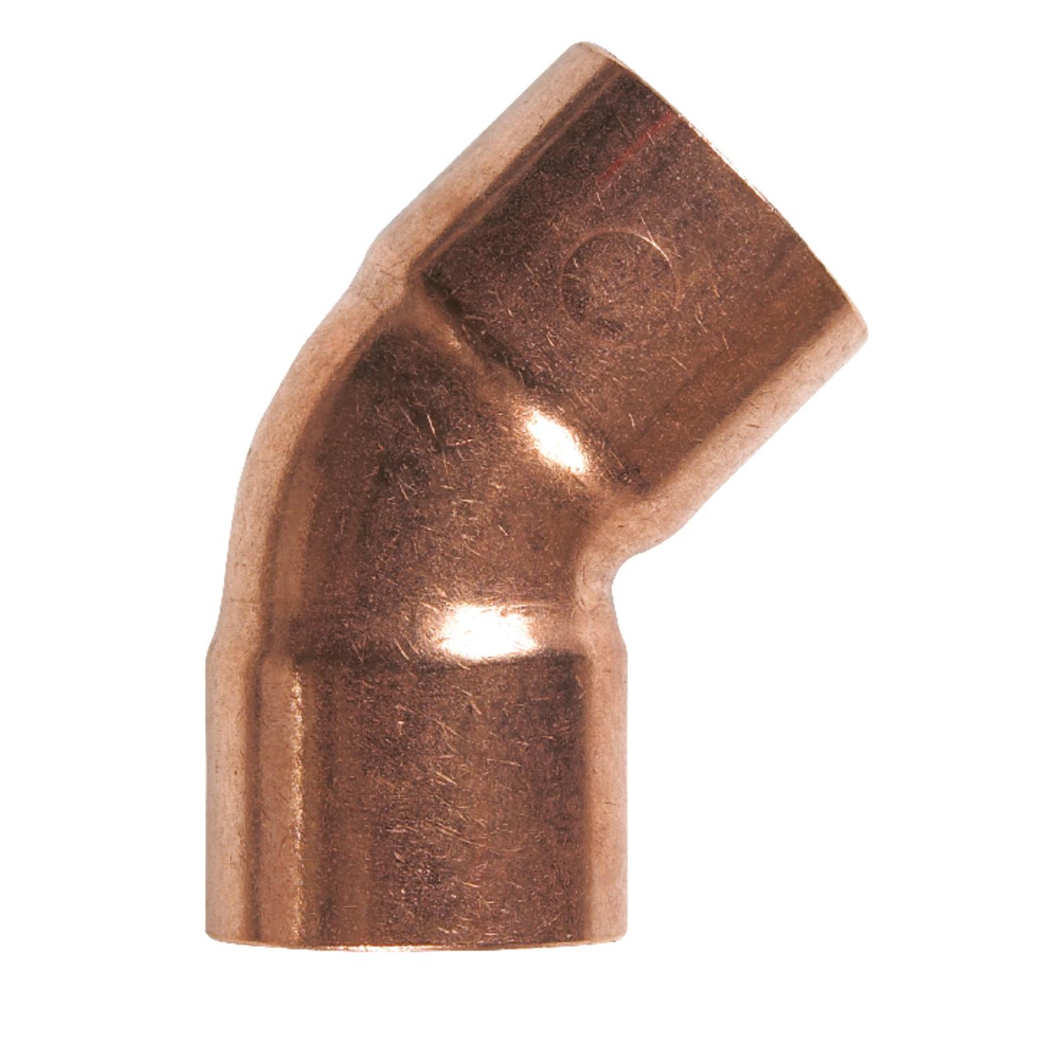 NIBCO 3/8 in. Sweat X 3/8 in. D Sweat Copper 45 Degree Elbow 1 pk