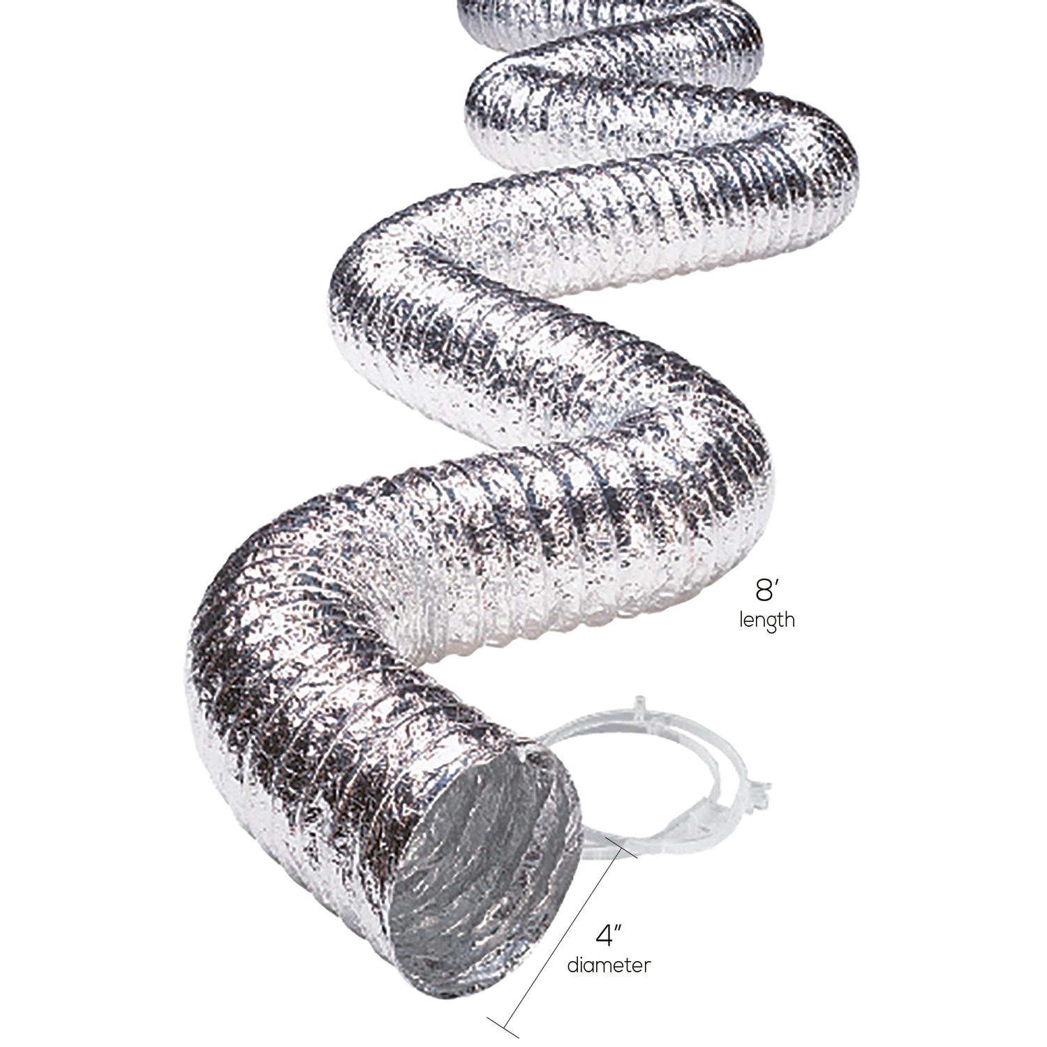 Ace 96 in. L X 4 in. D Silver Aluminum Dryer Vent Duct