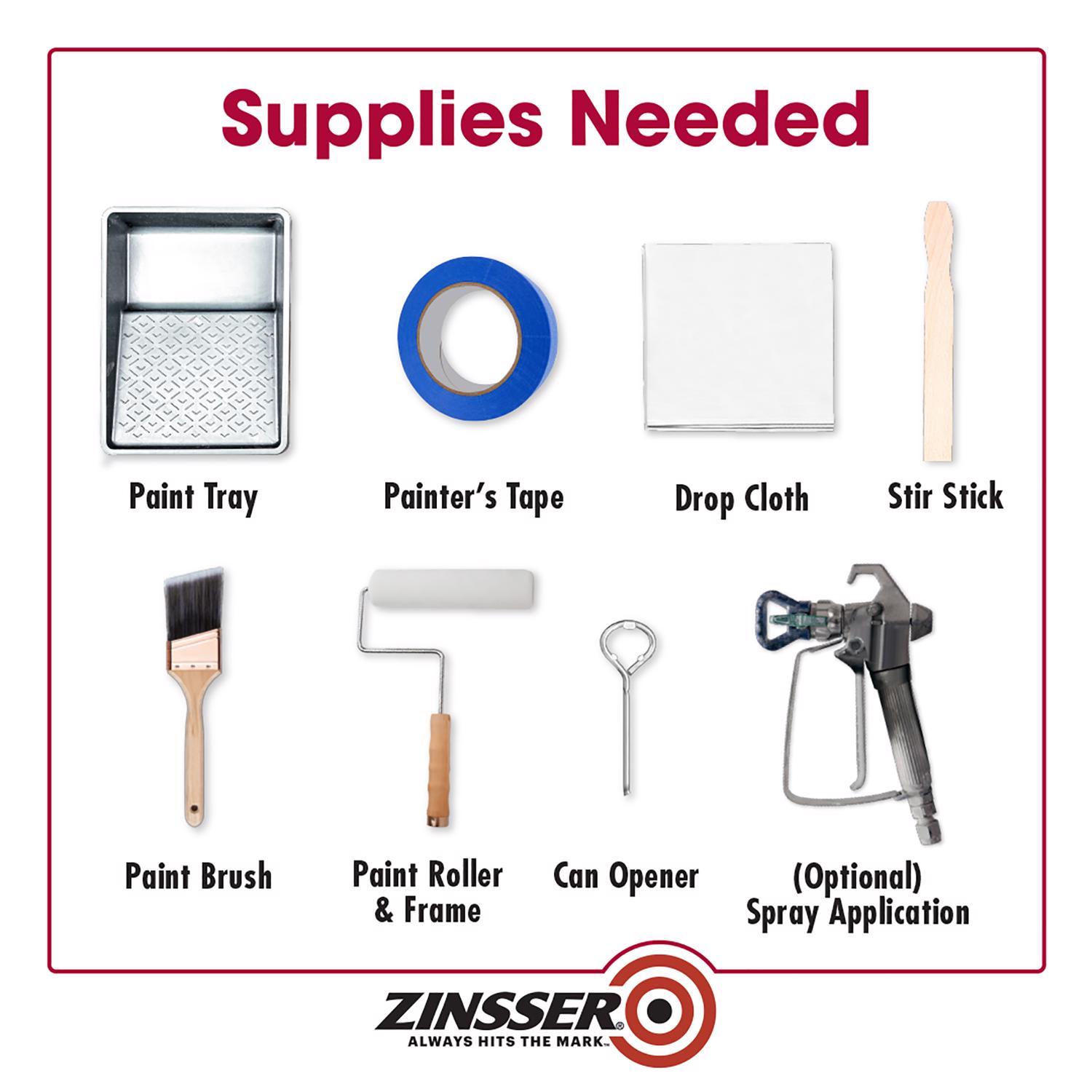 Zinsser White Water-Based Acrylic Mold Killing Primer 1 gal