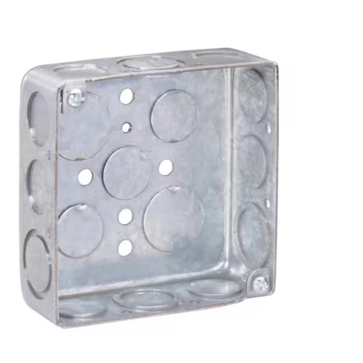 Southwire Old Work 21 cu in Square Galvanized Steel Electrical Box Gray