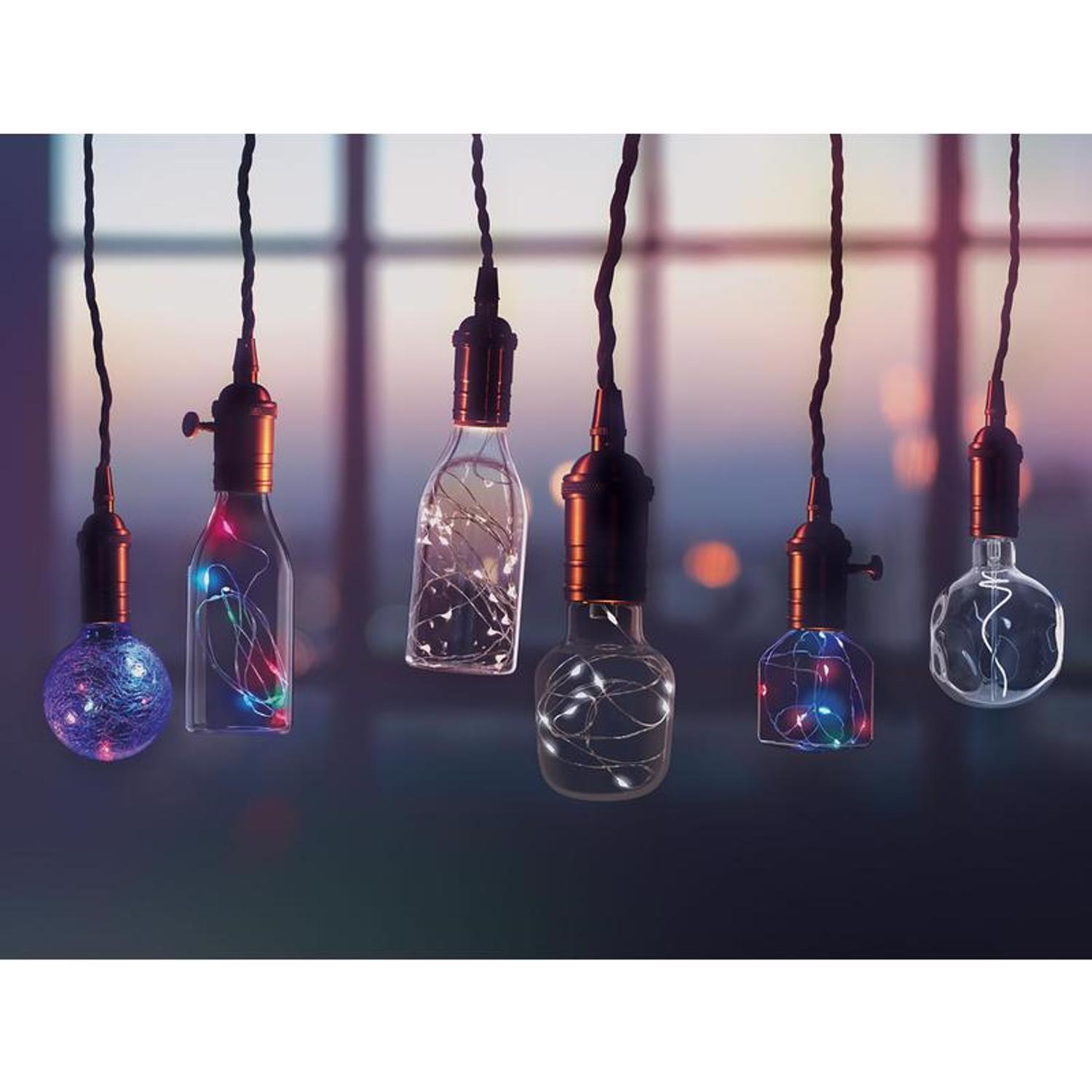 Feit Cylinder E26 (Medium) LED Bulb Multi-Colored 1 Watt Equivalence 1 pk