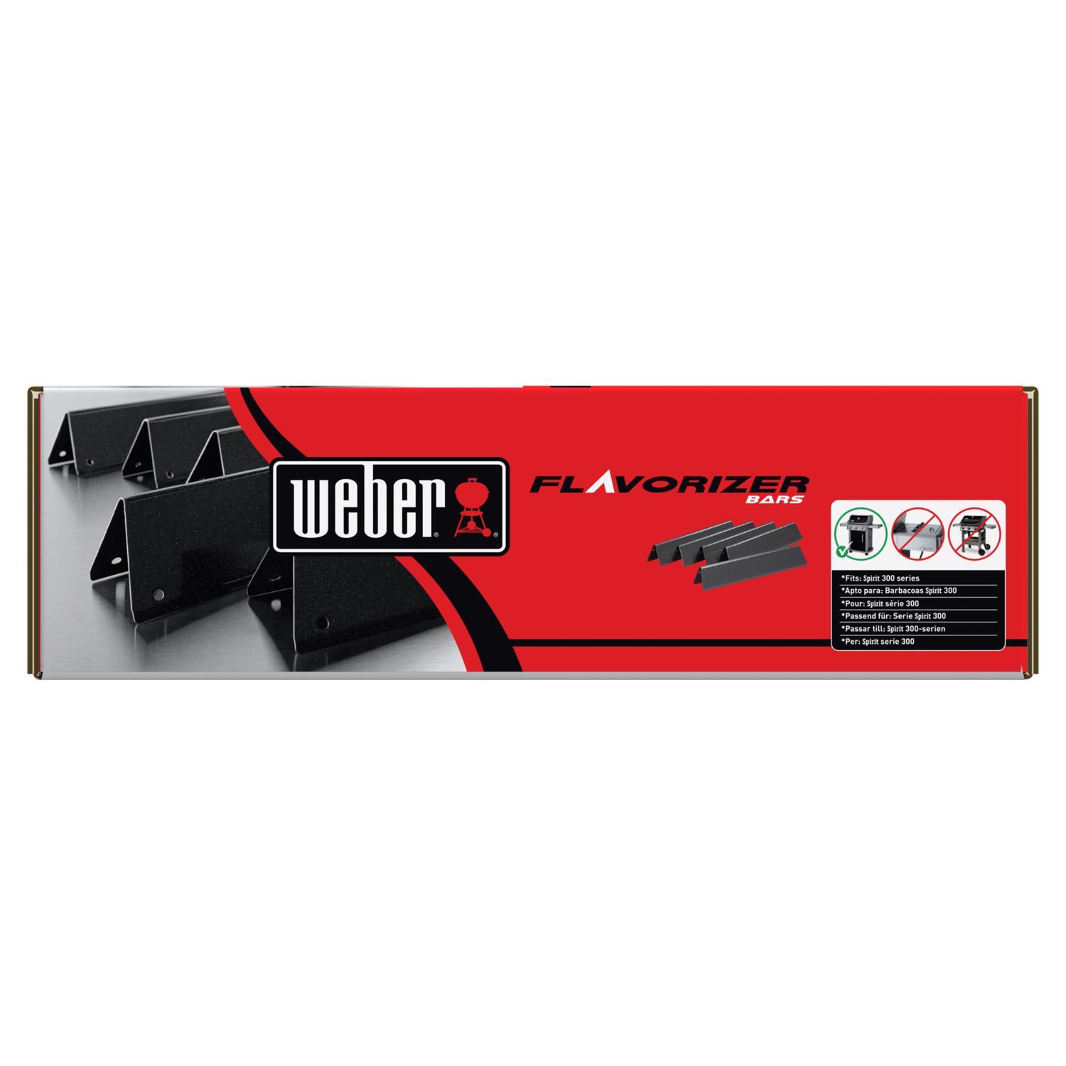 Weber Porcelain Coated Steel Flavorizer Bar 15.3 in. L X 2.6 in. W For Weber SPIRIT 300