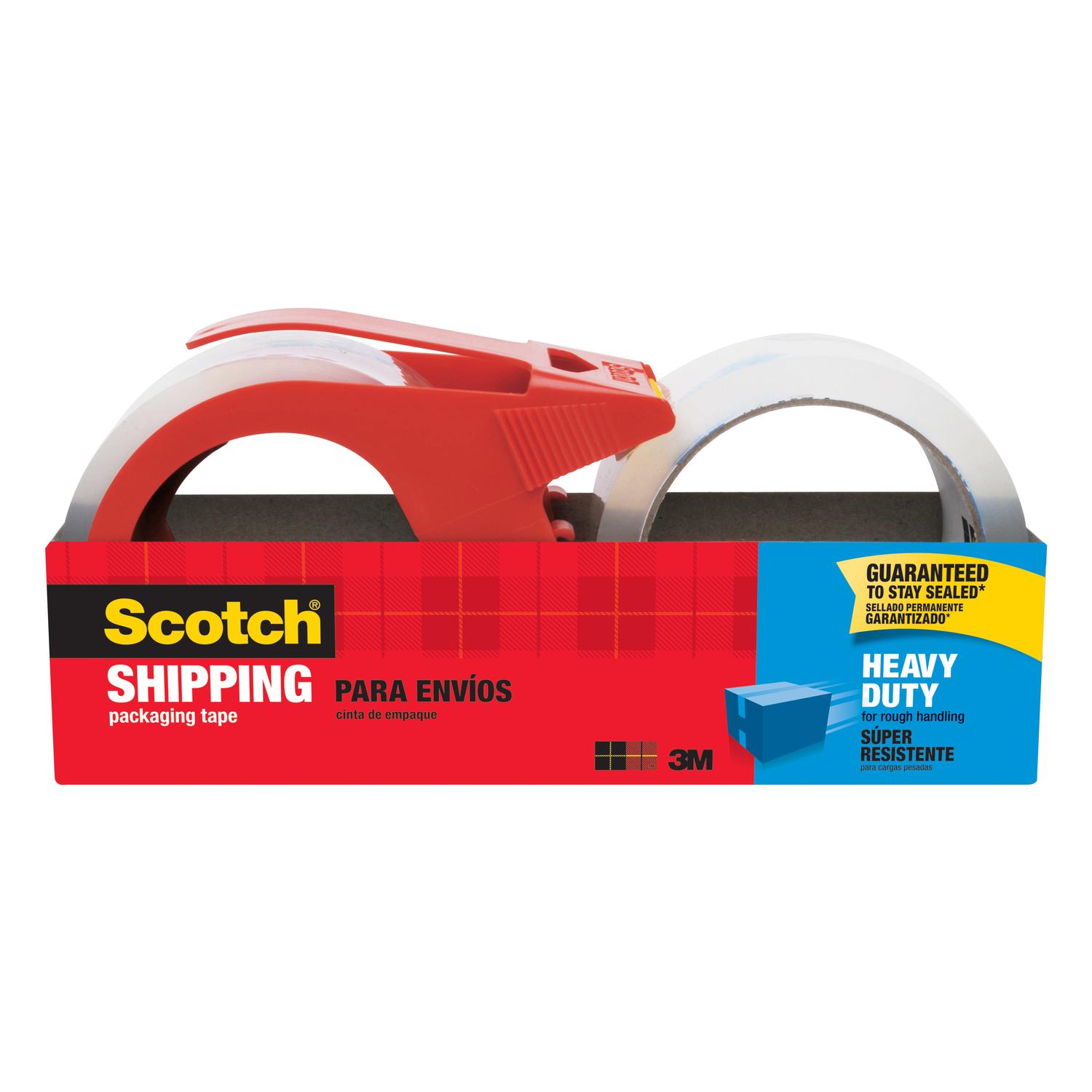 3M Scotch 1.88 in. W X 38.2 yd L Heavy-Duty Packaging Tape with Dispenser 2 pk